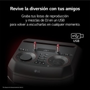 LG Altavoz de gran potencia LG XBOOM La Bestia. Con mesa DJ y efectos, iluminación LED, entrada para micrófono y guitarra y una amplia conectividad., RNC5