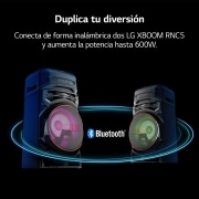 LG Altavoz de gran potencia LG XBOOM La Bestia. Con mesa DJ y efectos, iluminación LED, entrada para micrófono y guitarra y una amplia conectividad., RNC5