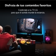 LG Altavoz de gran potencia LG XBOOM La Bestia. Con mesa DJ y efectos, iluminación LED, entrada para micrófono y guitarra y una amplia conectividad., RNC5