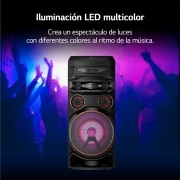 LG xboom La Bestia RNC7 - Altavoz gran potencia, 500W, karaoke, luces LED, efectos de DJ, Bluetooth, Negro, RNC7