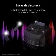 LG xboom La Bestia RNC7 - Altavoz gran potencia, 500W, karaoke, luces LED, efectos de DJ, Bluetooth, Negro, RNC7