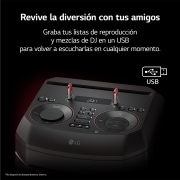 LG Altavoz de gran potencia LG XBOOM La Bestia. Con mesa DJ y efectos, iluminación LED, entrada para micrófono y guitarra y una amplia conectividad., RNC7