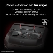 LG Altavoz de gran potencia LG XBOOM La Bestia. Con mesa DJ y efectos, iluminación LED, entrada para micrófono y guitarra y una amplia conectividad., RNC9