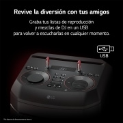 LG xboom La Bestia RNC9 - Altavoz gran potencia, 1000W, karaoke, luces LED, efectos de DJ, Bluetooth, Negro, RNC9