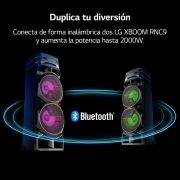 LG Altavoz de gran potencia LG XBOOM La Bestia. Con mesa DJ y efectos, iluminación LED, entrada para micrófono y guitarra y una amplia conectividad., RNC9