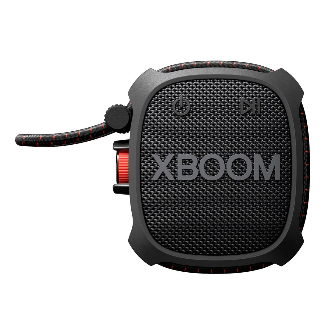 LG xboom XG2TBK - Altavoz inalámbrico, bluetooth, 5W, hasta 10h batería, resistencia militar, IP67, Negro, XG2TBK.DESB