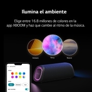 LG xboom XG5QBK - Altavoz inalámbrico, bluetooth, 20W, hasta 18h batería, resistencia IP67, Negro, XG5QBK