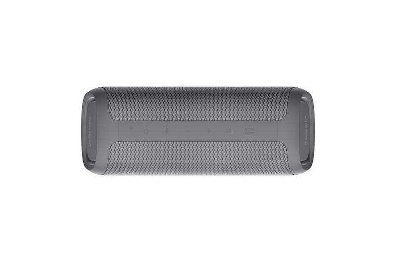 LG xboom XG5QGR - Altavoz inalámbrico, bluetooth, 20W, hasta 18h batería, resistencia IP67, Gris, XG5QGR
