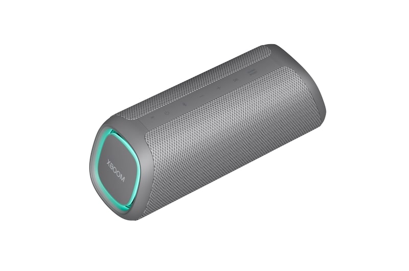 LG xboom XG5QGR - Altavoz inalámbrico, bluetooth, 20W, hasta 18h batería, resistencia IP67, Gris, XG5QGR