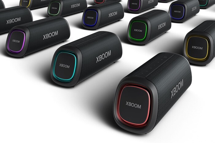 LG xboom XG7QBK - Altavoz inalámbrico, bluetooth, 40W, hasta 24h batería, resistencia IP67, Negro, XG7QBK