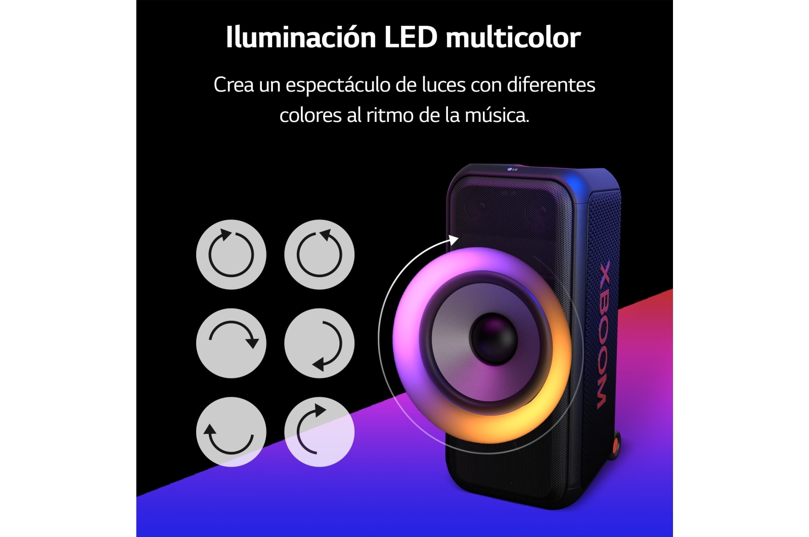 LG Altavoz Bluetooth LG XBOOM XL7S Sonido potente de 250 vatios , XL7S