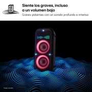 LG xboom La Bestia XL9T - Altavoz gran potencia, karaoke, luces y pantalla LED, efectos de DJ, Bluetooth, Asa y Ruedas, Resistencia IPX4 ,Negro, XL9T