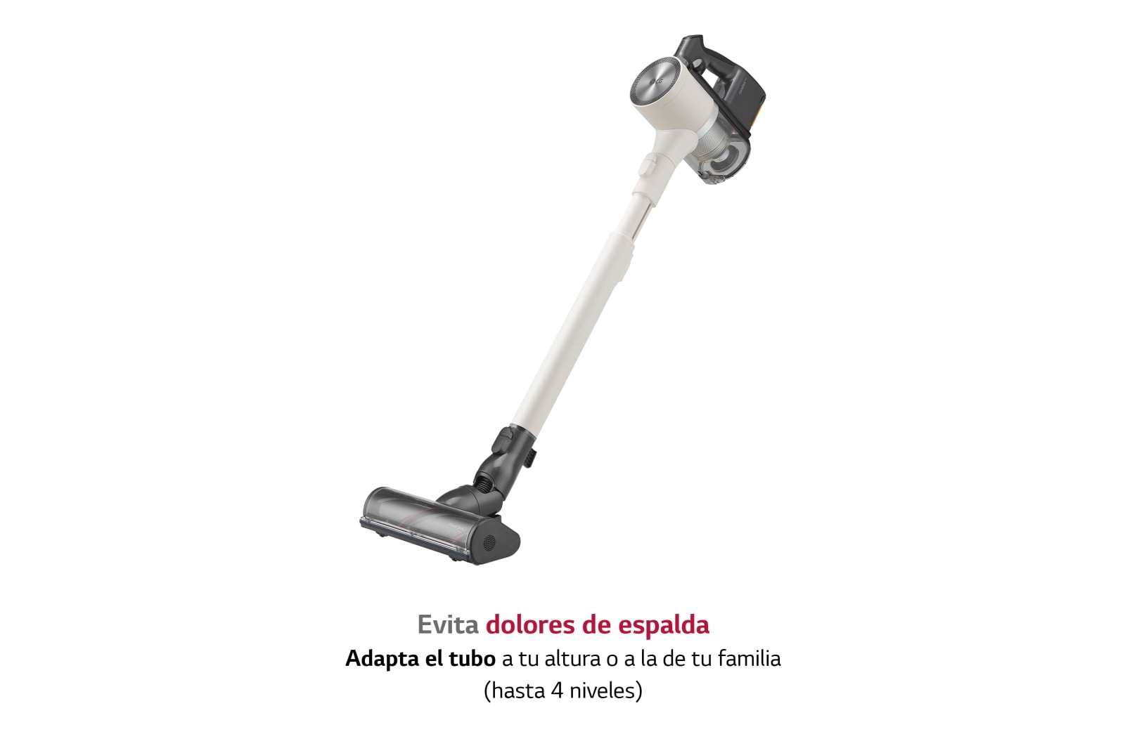 LG Aspirador escoba LG All-in-One Kompressor 210W de succión, sistema de autovaciado, doble batería y sistema de compresión de polvo, A9T-ULTRA2C