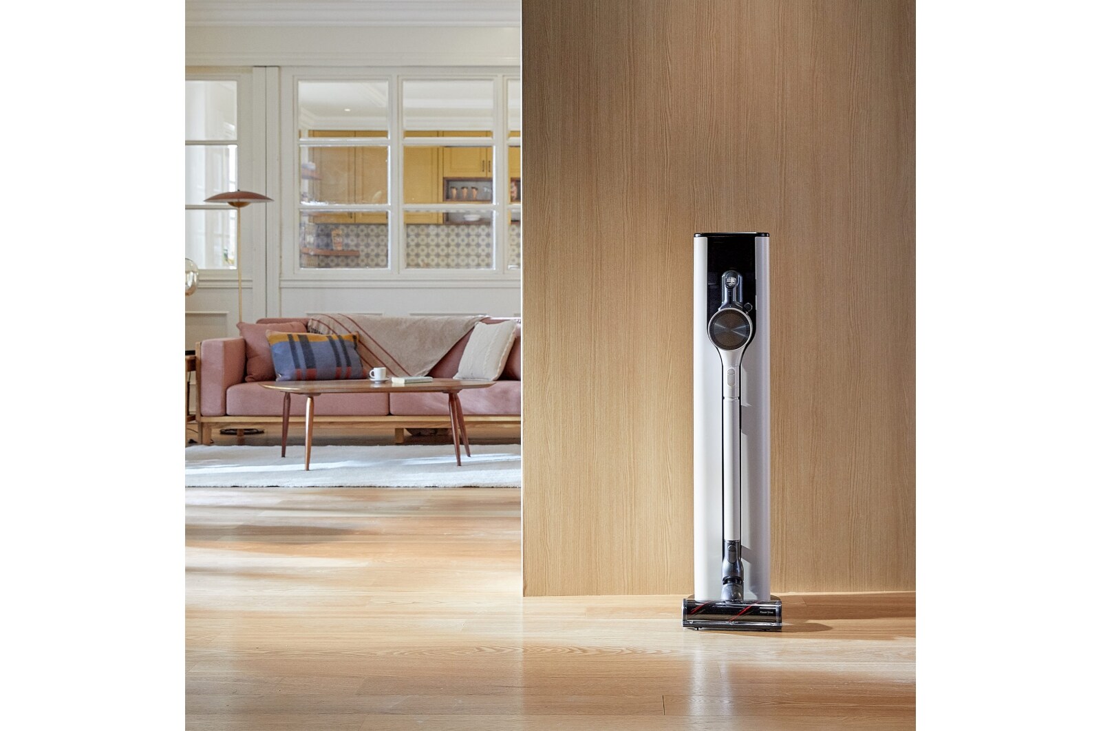 LG Aspirador escoba LG All-in-One Kompressor 210W de succión, sistema de autovaciado, doble batería y sistema de compresión de polvo, A9T-ULTRA2C