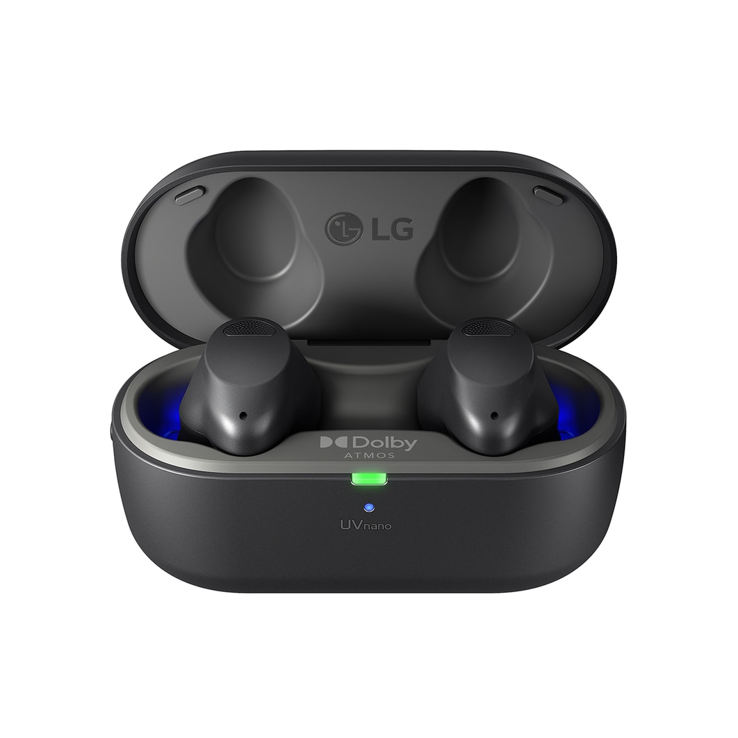 LG TONE Free T90S - auriculares inalámbricos, bluetooth, Dolby Atmos, cancelación de ruido, hasta 36h batería, resistencia IPX4, autolimpieza, grafeno, negro, TONE-T90S.AEUSLBK
