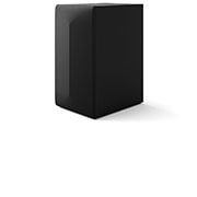 Vista frontal del la esquina lateral de la LG Soundbar S60T