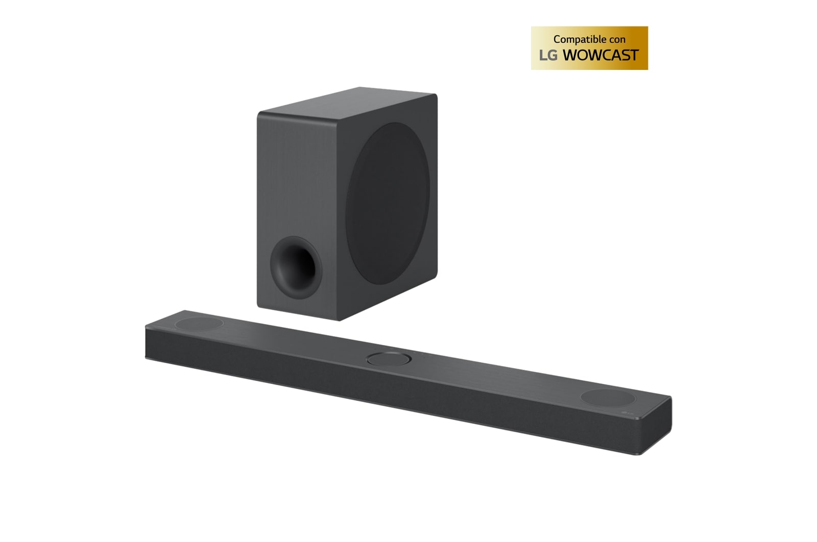 LG Barra de sonido Inteligente LG S80QY con 480W de potencia y 3.1.3 canales, triple altavoz Atmos vertical y compatible con altavoces traseros SPQ8-S. Sonido envolvente Dolby Atmos, dst:X, IMAX Enhanced, Hi-Res 24bits/96kHz y Meridian Horizon., S80QY