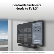 LG Barra de sonido inteligente LG SC9S con 400W de potencia y 3.1.3 canales, 3 altavoces son verticales Dolby Atmos. Compatible con un soporte exclusivo diseñado para tu TV LG OLED evo serie C., SC9S