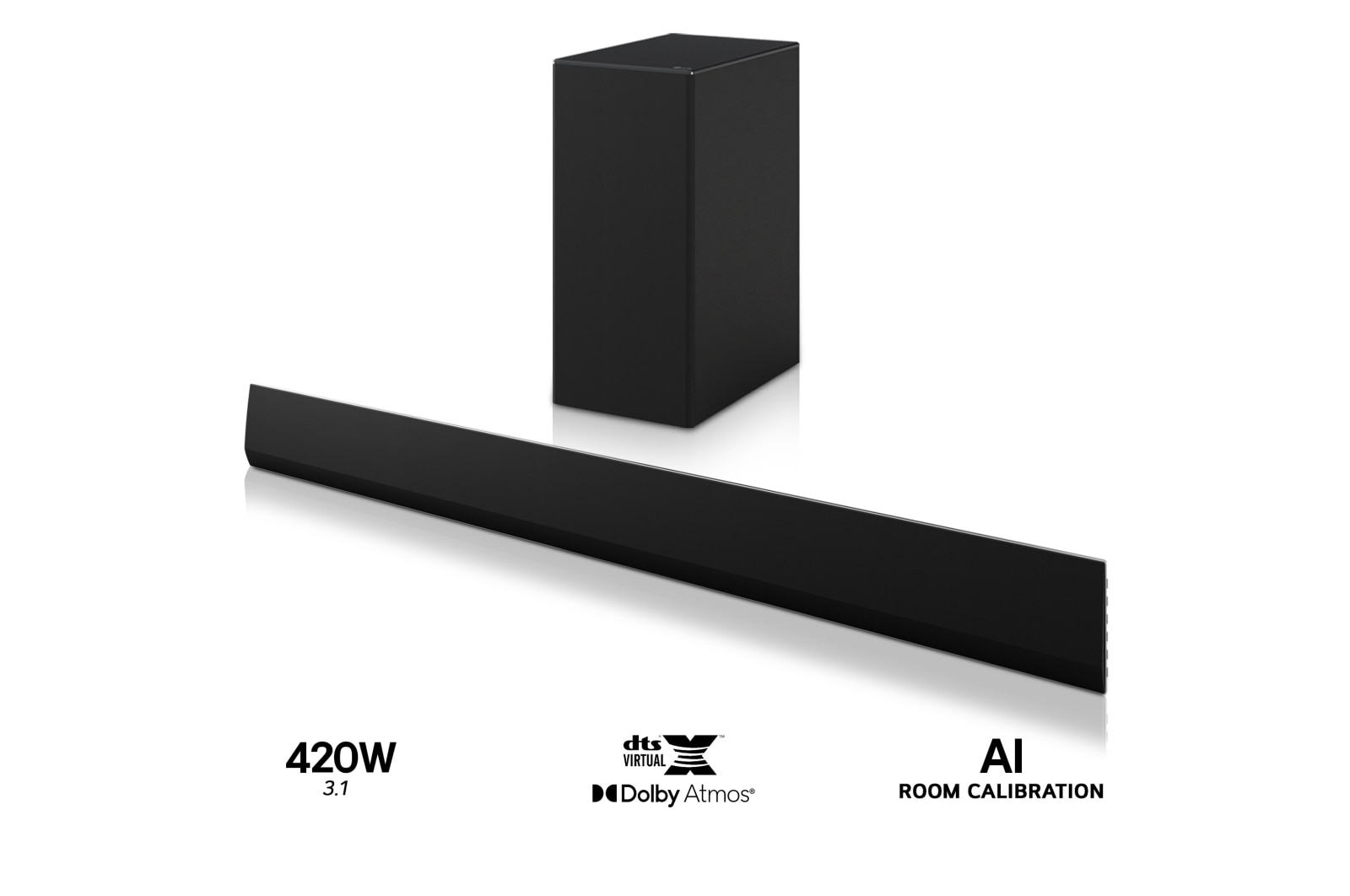 LG Barra de Sonido Inteligente LG SG10TY con 420W y 3.1 Canales, SG10TY