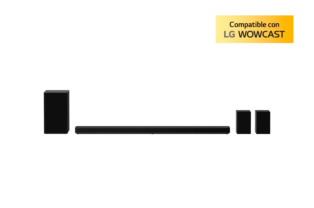 LG Barra de sonido Inteligente LG SP11RA de 770W de potencia 7.1.4 canales con calidad de sonido Hi-Res Audio, Dolby Atmos y DTS:X. Compatible con AirPlay 2, Spotify, Alexa, Asistente Google, Chromecast., SP11RA