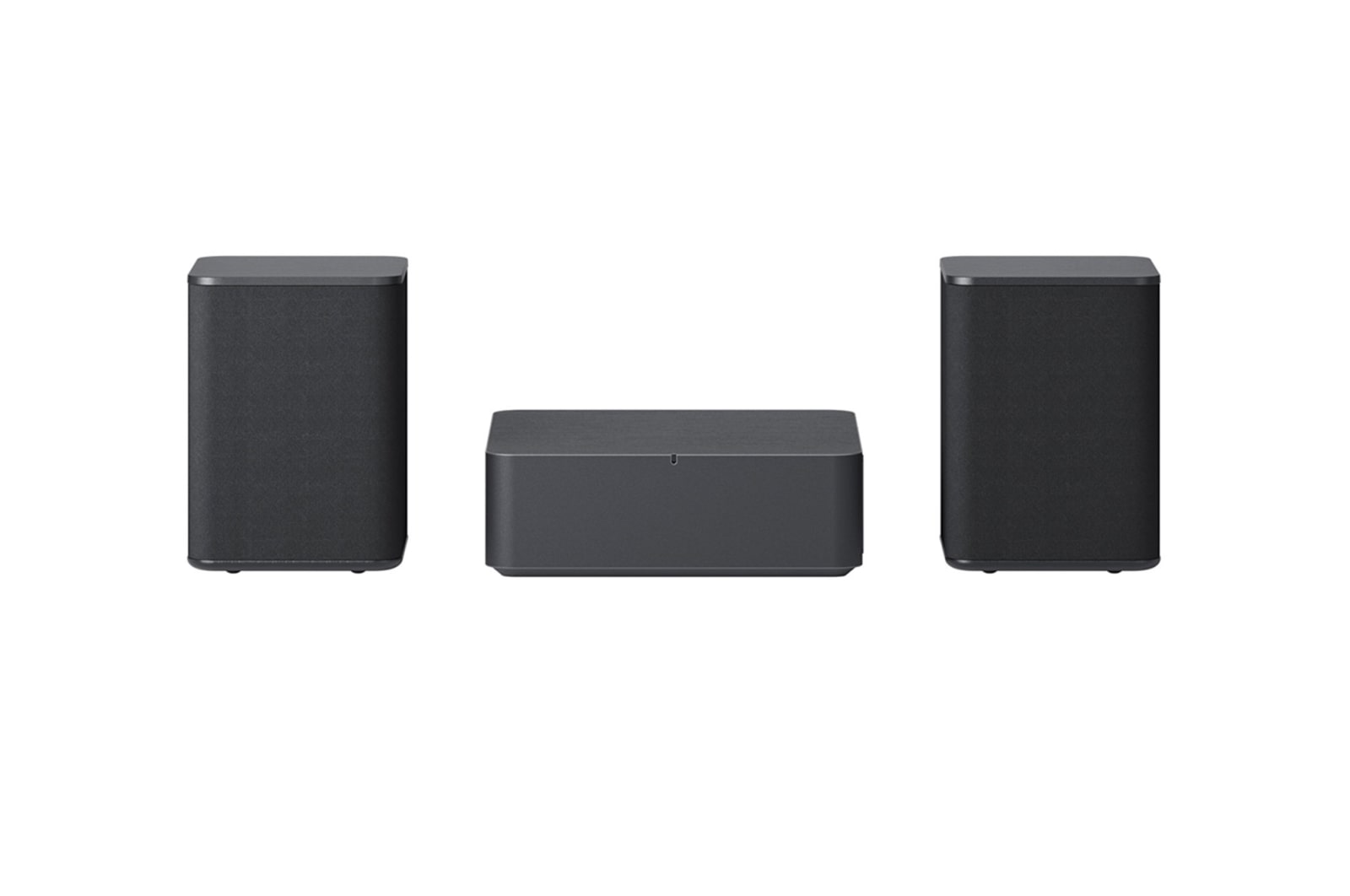 LG Kit SPQ8-S compuesto de 2 altavoces traseros inalámbricos para Barras de Sonido LG modelos S90QY y S80QY para aumentar la potencia en 140W y 2.0 canales con montaje en pared opcional. , SPQ8-S
