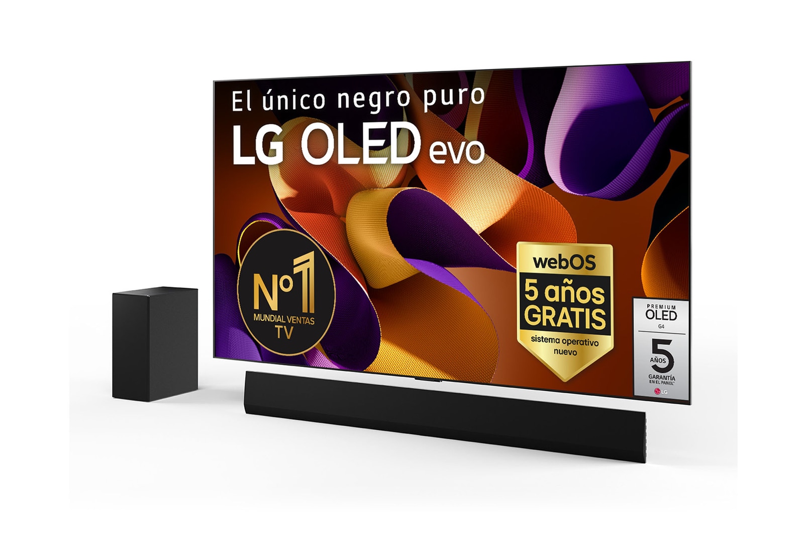 LG Pack TV LG OLED evo G4 77" + Barra de Sonido SG10TY, OLED77G45LW.ESB2