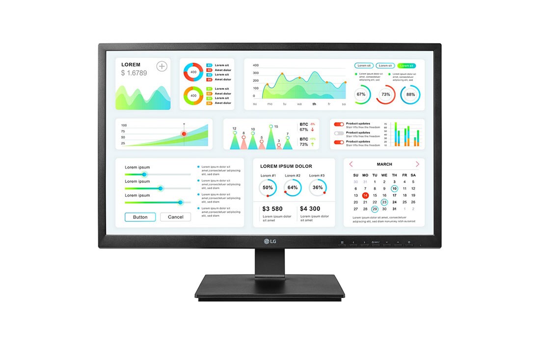 LG Monitor LG Full HD Todo-en-uno Zero Client 24'', 24CK550Z-BP