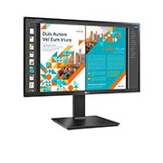 LG 24QP550-B - Monitor LG IPS (Panel IPS:2560x1440px, 16:9, 300 cd/m2, 1000:1, 5ms); entradas: DP x1, HDMI x2; sRGB 99%, HDR10, FreeSync™; Regulable en altura e inclinacion y pivotable, 24QP550-B