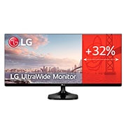 LG 25UM58-P - Monitor Ultrapanoramico 21:9 LG UltraWide (Panel IPS: 2560x1080, 250cd/m², 1000:1, sRGB >99%); diag. 63,5cm; entr.: HDMIx2; Ajust. en inlcinación., 25UM58-P