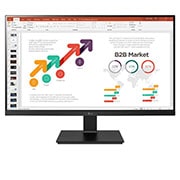 LG 27BL650C-B - Monitor Corporativo (Panel IPS: 1920 x 1080px, ratio 16:9, 250 cd/m², 1000:1, 75Hz, 5ms) ; entr: HDMI x1, DP x1, USB-A x2, USB-C x1 ; Regulable en altura e inclinación, pivotable y giratorio, 27BL650C-B