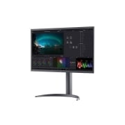 LG 27EP950 - Monitor LG UltraFine OLED (Panel OLED: 3840x2160, 16:9, 250cd/m2, 1M:1, 1ms, DCI-P3>99%, DisplayHDR™ 400 TrueBlack); diag. 68cm; entr: HDMI x1, DP x2, USB-C x1, USB-A x4., 27EP950-B