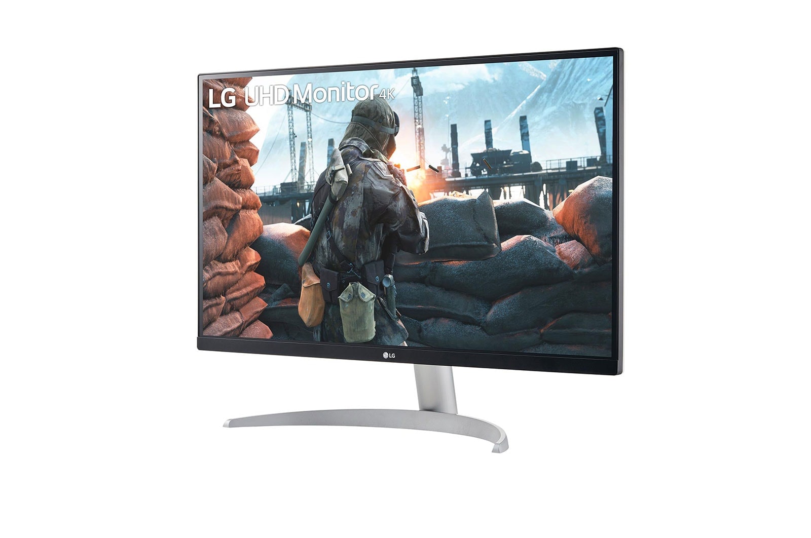 LG 27UP600-W - Monitor para creadores LG 4K UHD (Panel IPS: 3840x2160, 400nit, 1200:1, HDR10, DCI-P3 >95%); diag. 68,4cm; entradas: HDMI x2, DP x1., 27UP600-W