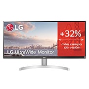 LG 29WN650-W - Monitor Ultrapanoramico 21:9 LG UltraWide (Panel IPS: 2560x1080, 400cd/m², 1000:1, sRGB>99%); diag. 73cm; entr.: HDMIx2, DPx1; altavoces 2x7W; Ajust. en inclinación., 29WN600-W