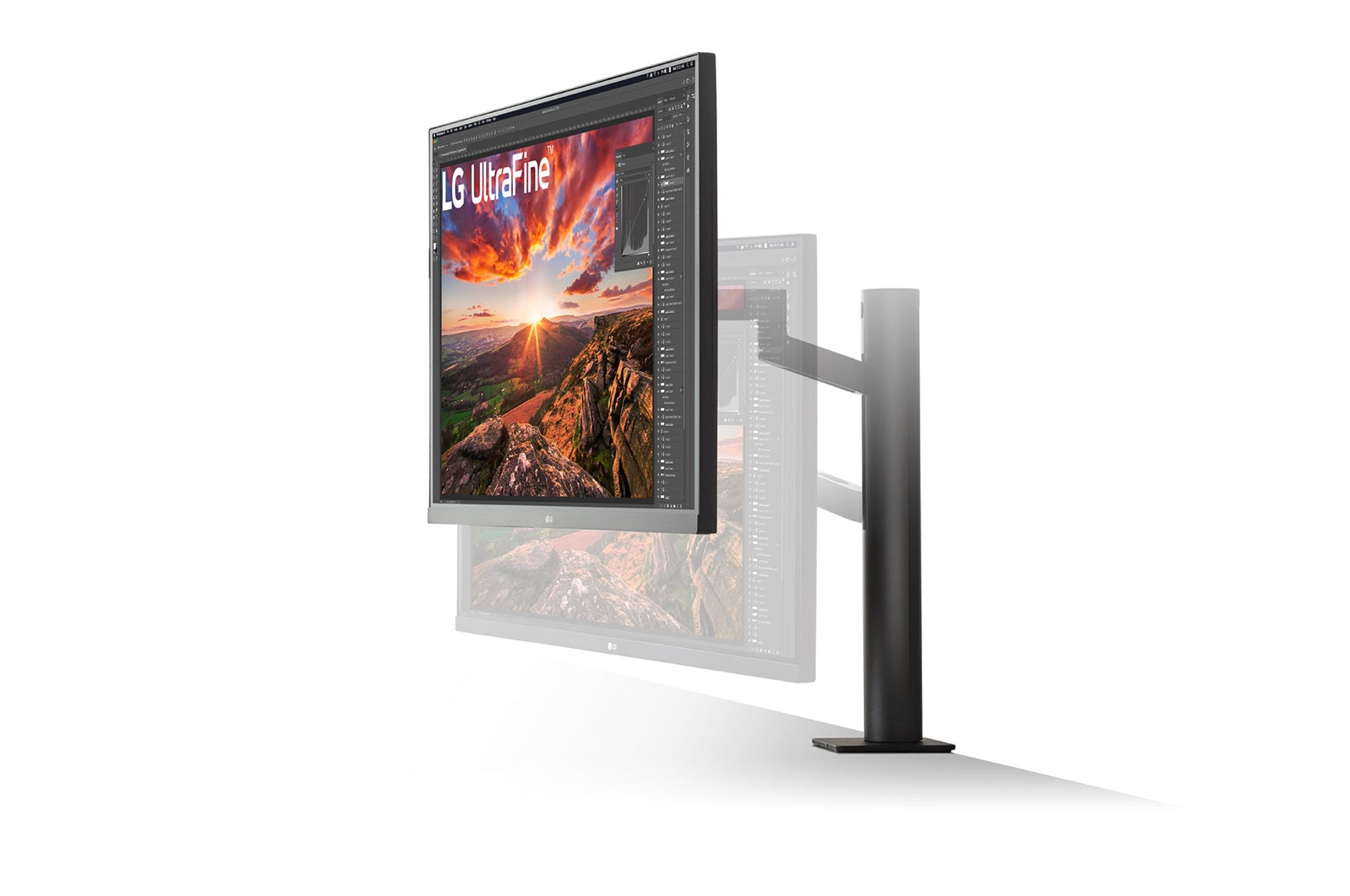LG 32UN880-B - Monitor 4K UHD LG UltraFine™ Ergo™ (Panel IPS: 3840 x 2160p, 16:9, 350cd/m², 1000:1, DCI-P3 >95%, 60Hz, 5ms); diag. 80cm; entradas: HDMI x2, DP x1, USB-A x2, USB-C x1 (P.D. 60W); altavoces 5W ; marcos ultrafinos, 32UN880-B