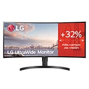 LG 34WL85C-B - Monitor Ultrapanoramico 21:9 LG UltraWide (Panel IPS: 3440x1440, 300cd/m², 1000:1, sRGB >99%, curvo); diag. 86,72; entr.: DPx1, HDMIx2, USB-Ax3; HDR10; Ajust. en altura e inclinación., 34WL85C-B