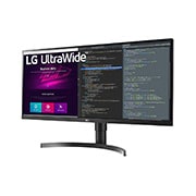 LG 34WN750-B - Monitor Ultrapanorámico 21:9 LG UltraWide (Panel IPS: 3440x1440, 300cd/m², 1000:1, sRGB>99%); diag. 86,72cm; entr.: HDMIx2, DPx1, USB-Ax2, USB-Bx1; HDR10; altavoces 2x7W;  Ajust. en altura e inclinación., 34WN750-B