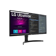 LG 34WN750-B - Monitor Ultrapanorámico 21:9 LG UltraWide (Panel IPS: 3440x1440, 300cd/m², 1000:1, sRGB>99%); diag. 86,72cm; entr.: HDMIx2, DPx1, USB-Ax2, USB-Bx1; HDR10; altavoces 2x7W;  Ajust. en altura e inclinación., 34WN750-B