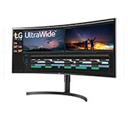 LG 35WN65C-B - Monitor Ultrapanoramico 21:9 LG UltraWide (Panel VA: 3440x1440, 300cd/m², 1500:1, sRGB>99%, curvo); diag. 88,9cm; entr.: HDMIx2, DPx1, USB-Ax3; HDR10; altavoces 2x7W; Ajust. en altura e inclinación., 35WN65C-B