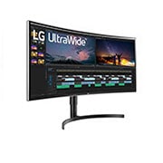 LG 35WN65C-B - Monitor Ultrapanoramico 21:9 LG UltraWide (Panel VA: 3440x1440, 300cd/m², 1500:1, sRGB>99%, curvo); diag. 88,9cm; entr.: HDMIx2, DPx1, USB-Ax3; HDR10; altavoces 2x7W; Ajust. en altura e inclinación., 35WN65C-B