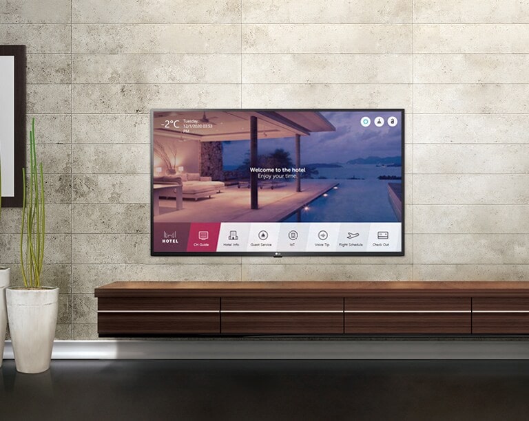 4K UHD Hospitality TV.