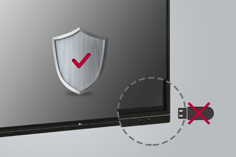 El USB no puede conectarse a una pantalla por seguridad