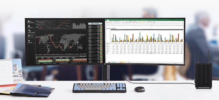 Procesador de cuatro núcleos que le permite realizar el trabajo de forma rápida y sencilla.