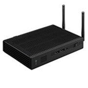 LG Box Tipo Thin Client – Procesador Quad-Core Intel®Celeron™ J4105; Memoria RAM de 4GB; Almacenamiento 16GB eMMC; DisplayPort con soporte para hasta 3 pantallas; USB Type-C™ con hasta 60W de suministro de energía; Diseño Silencioso., CL600N-6N
