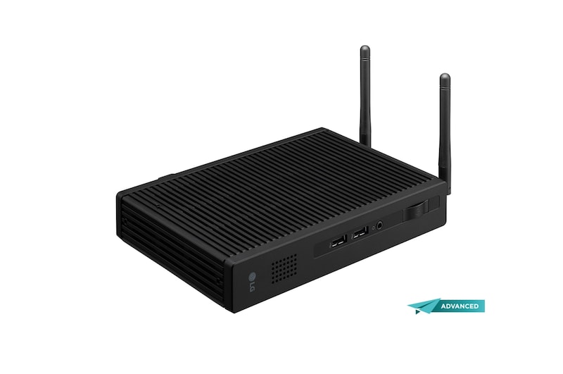 LG CL600I – Box Thin Client - Procesador Quad-Core; 4GB de RAM DDR4; 16GB de Almacenamiento; SO IGEL preinstalado; entradas: USB Type-C™ x1; DisplayPort x1; Puerto Ethernet; Diseño Silencioso, CL600I-6N