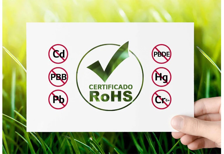 Producto certificado como seguro RoHS