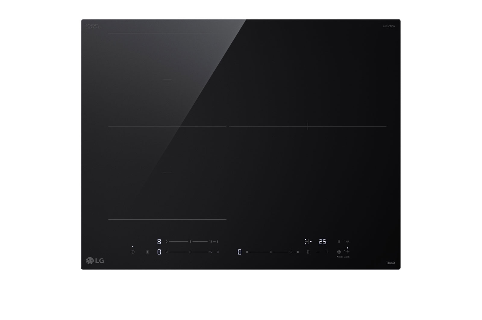 LG Placa de indución 59cm  Flex +  zona 28 cm, CBIZ2432B