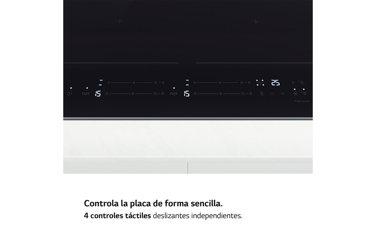 LG Placa de indución 59cm Dual Flex, CBIZ2437B