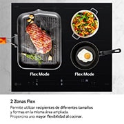 LG Placa de indución 59cm Dual Flex, CBIZ2437B
