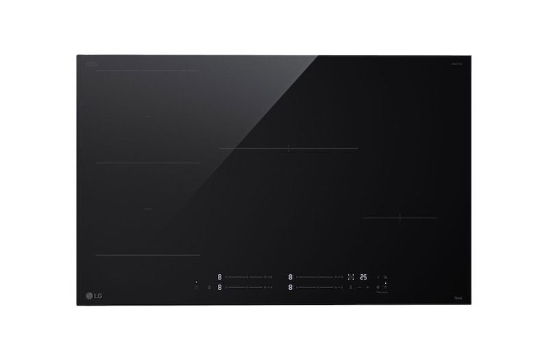 Vista frontal de Placa de indución 80cm Flex ThinQ™ 80 cm, CBIZ3035B