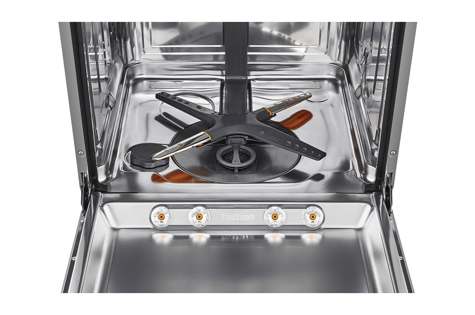 LG Lavavajillas Integrable, LG QuadWash™ Steam, B con lavado a vapor y tercera bandeja , DB365TXS